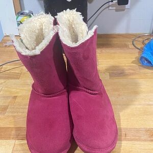 BearPaw Fuchsia Kids Boots